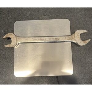 Vtg SNAP ON TOOLS  1  1/2" 1 3/8" Open End Wrench # S4448B Industrial Finish